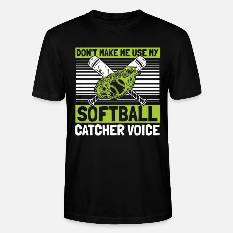 Softball Fänger - Stanley/Stella Unisex Bio-T-Shirt CRAFTER - Schwarz
