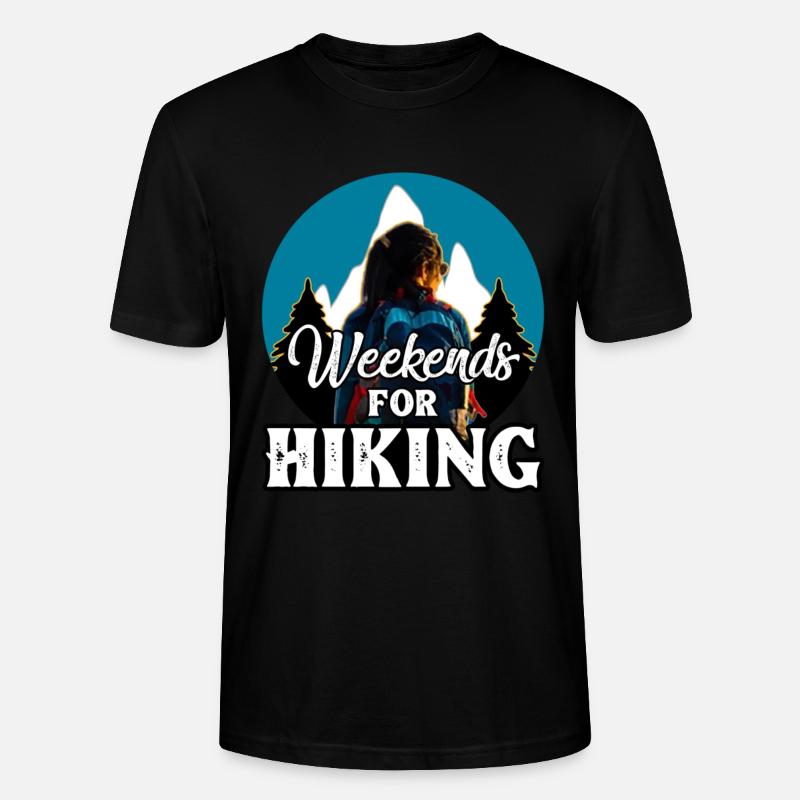 Week-ends de randonnée - T-shirt bio CRAFTER Stanley Stella Unisexe - noir