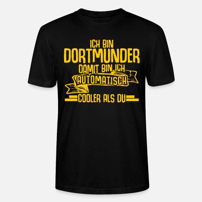 Dortmund Witz Dortmunder - Stanley/Stella Unisex Bio-T-Shirt CRAFTER - Schwarz