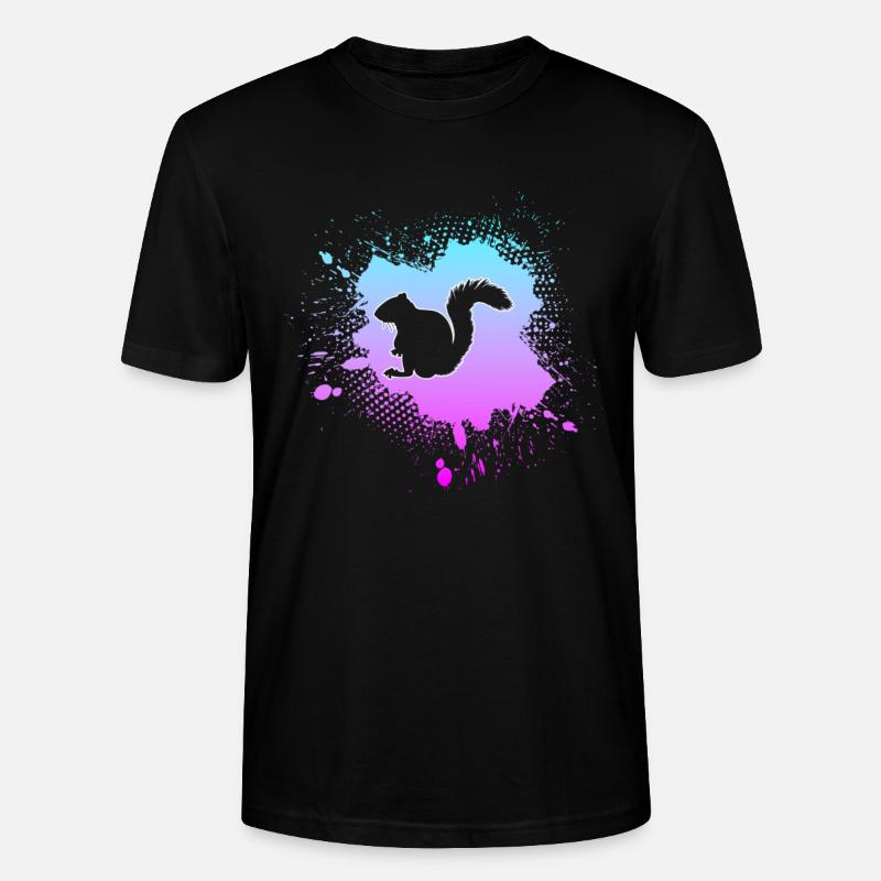 Eichhörnchen - Stanley/Stella Unisex Bio-T-Shirt CRAFTER - Schwarz