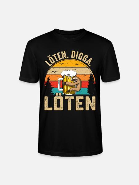 Löten Digga Löten - Stanley/Stella Unisex Bio-T-Shirt CRAFTER - Schwarz