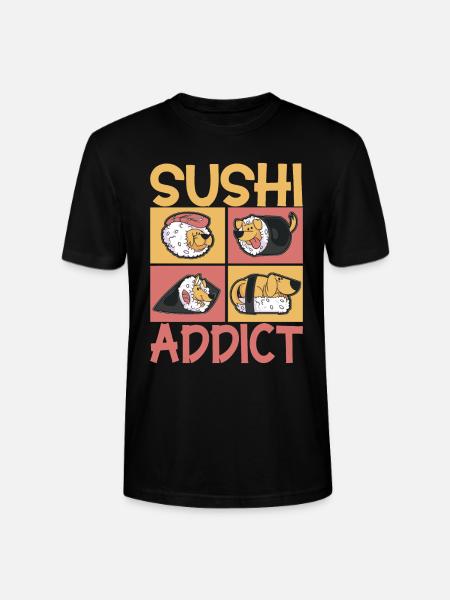 Sushi Kawaii - Stanley/Stella CRAFTER Unisex Organic T-Shirt - black