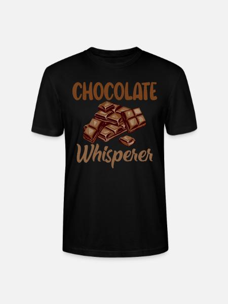 Chocolate Lover Gifts - Stanley/Stella CRAFTER Unisex Organic T-Shirt - black