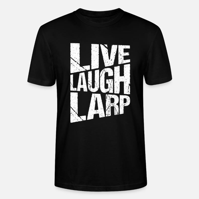 larp live laugh larp - Stanley/Stella Unisex Bio-T-Shirt CRAFTER - Schwarz