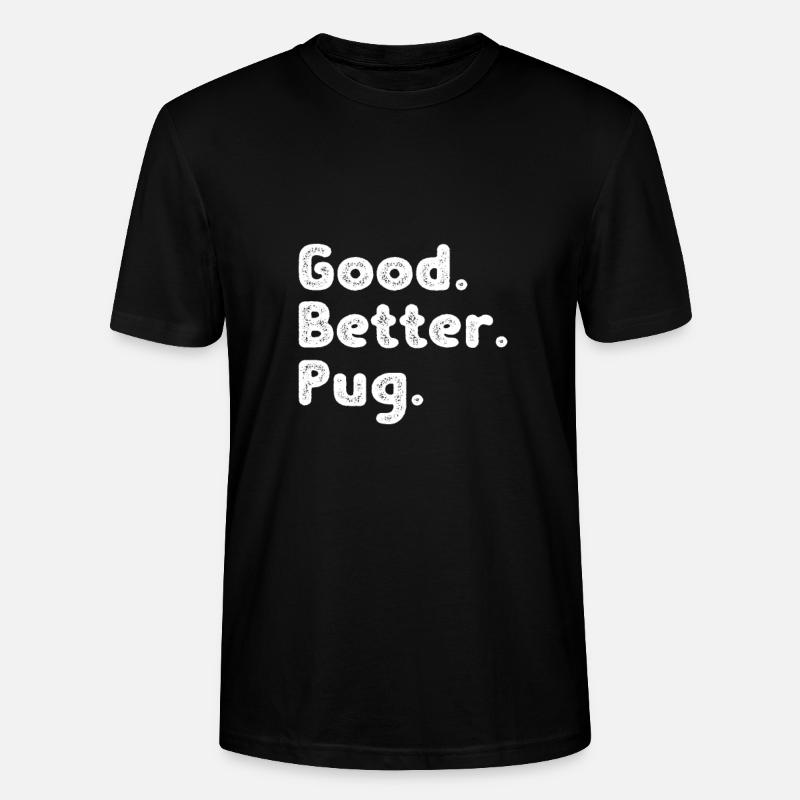 Mops - Stanley/Stella Unisex Bio-T-Shirt CRAFTER - Schwarz