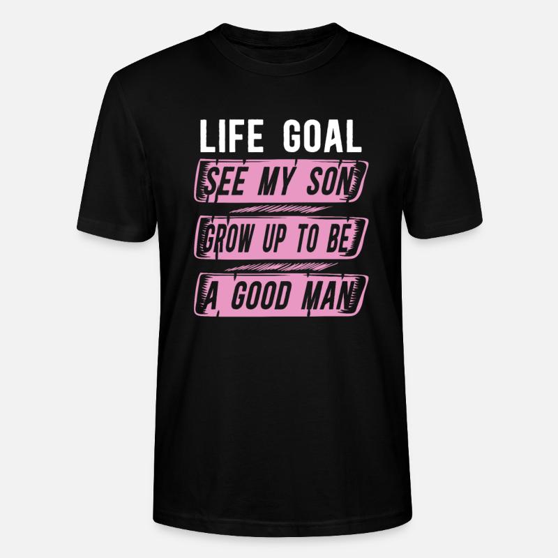 Mom Mutter Sohn - Stanley/Stella Unisex Bio-T-Shirt CRAFTER - Schwarz