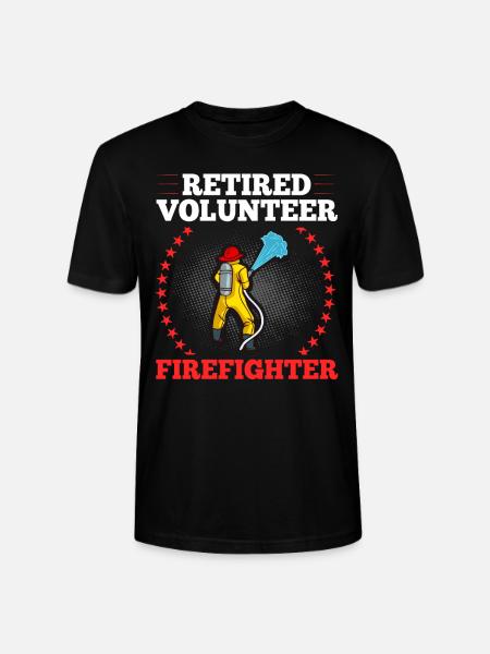 Volunteer Firefighter Firefighter Volunteers - Stanley/Stella CRAFTER Unisex Organic T-Shirt - black