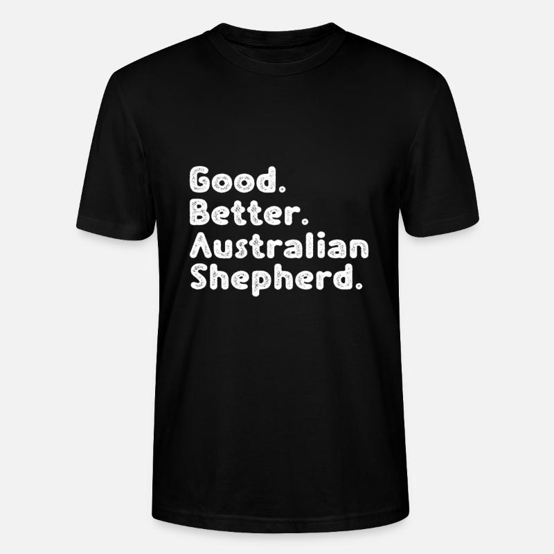 Australian Shepherd - Stanley/Stella Unisex Bio-T-Shirt CRAFTER - Schwarz