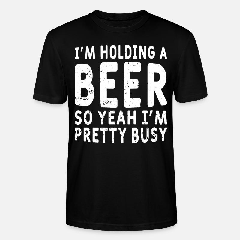 Lustiger Bier Spruch Bier Trinker - Stanley/Stella Unisex Bio-T-Shirt CRAFTER - Schwarz