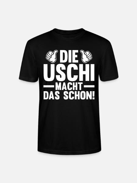 Die Uschi Macht Das Schon - Stanley/Stella Unisex Bio-T-Shirt CRAFTER - Schwarz