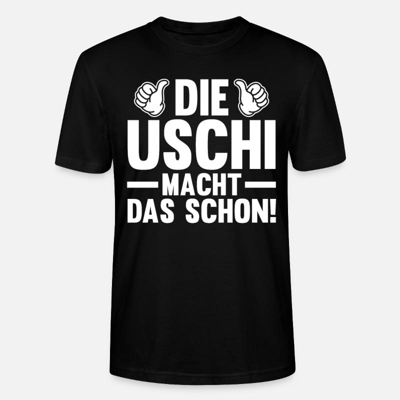 Die Uschi Macht Das Schon - Stanley/Stella Unisex Bio-T-Shirt CRAFTER - Schwarz