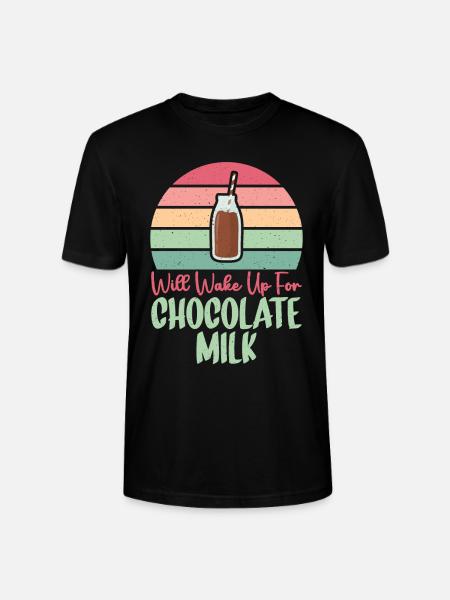 Chocolate Milk Lover Gifts - Stanley/Stella CRAFTER Unisex Organic T-Shirt - black