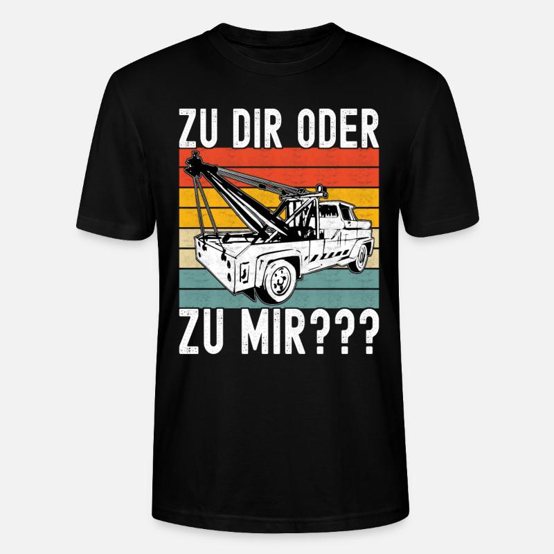 Abschleppwagen Abschleppdienst - Stanley/Stella Unisex Bio-T-Shirt CRAFTER - Schwarz