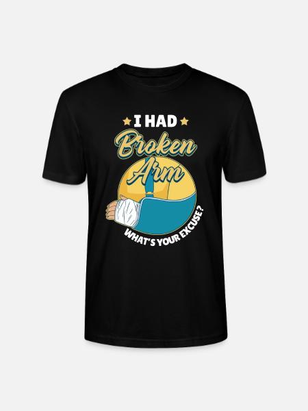 I had a broken - Stanley/Stella CRAFTER Unisex Organic T-Shirt - black