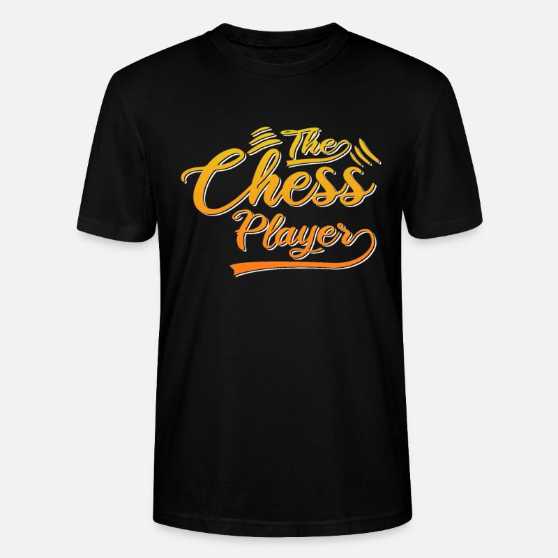 The chess player - Stanley/Stella CRAFTER Unisex Organic T-Shirt - black