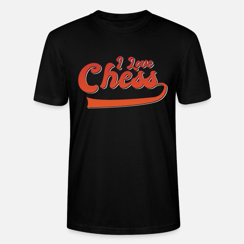 J’adore les échecs - T-shirt bio CRAFTER Stanley Stella Unisexe - noir