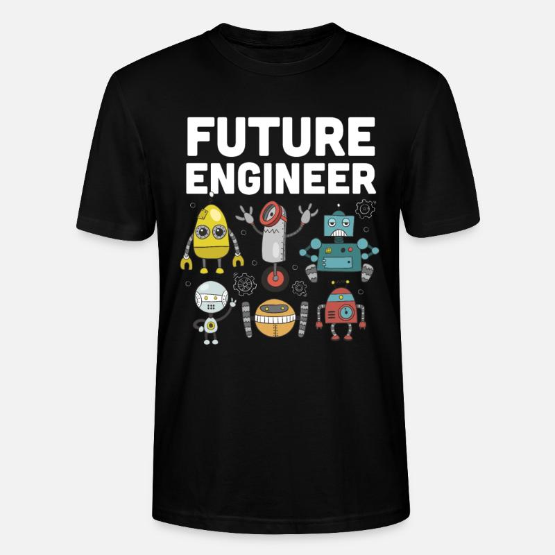 Roboter - Stanley/Stella Unisex Bio-T-Shirt CRAFTER - Schwarz