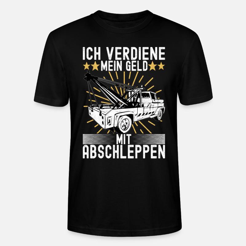 Abschleppwagen Abschleppdienst - Stanley/Stella Unisex Bio-T-Shirt CRAFTER - Schwarz