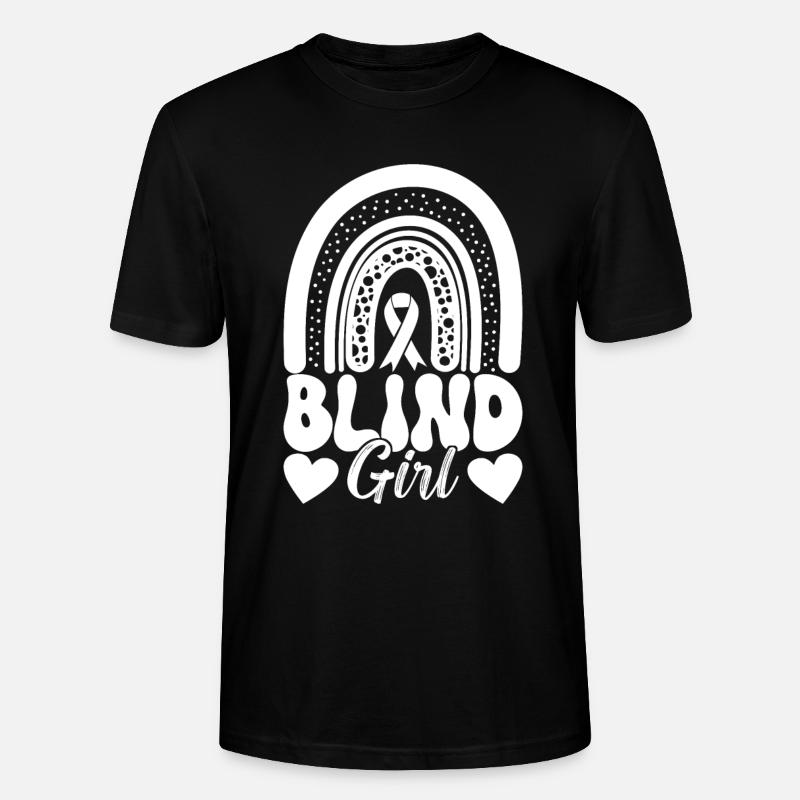 Blind Sehbehinderung - Stanley/Stella Unisex Bio-T-Shirt CRAFTER - Schwarz