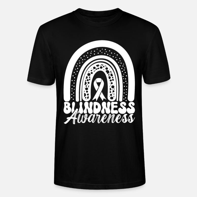 Blind Sehbehinderung - Stanley/Stella Unisex Bio-T-Shirt CRAFTER - Schwarz