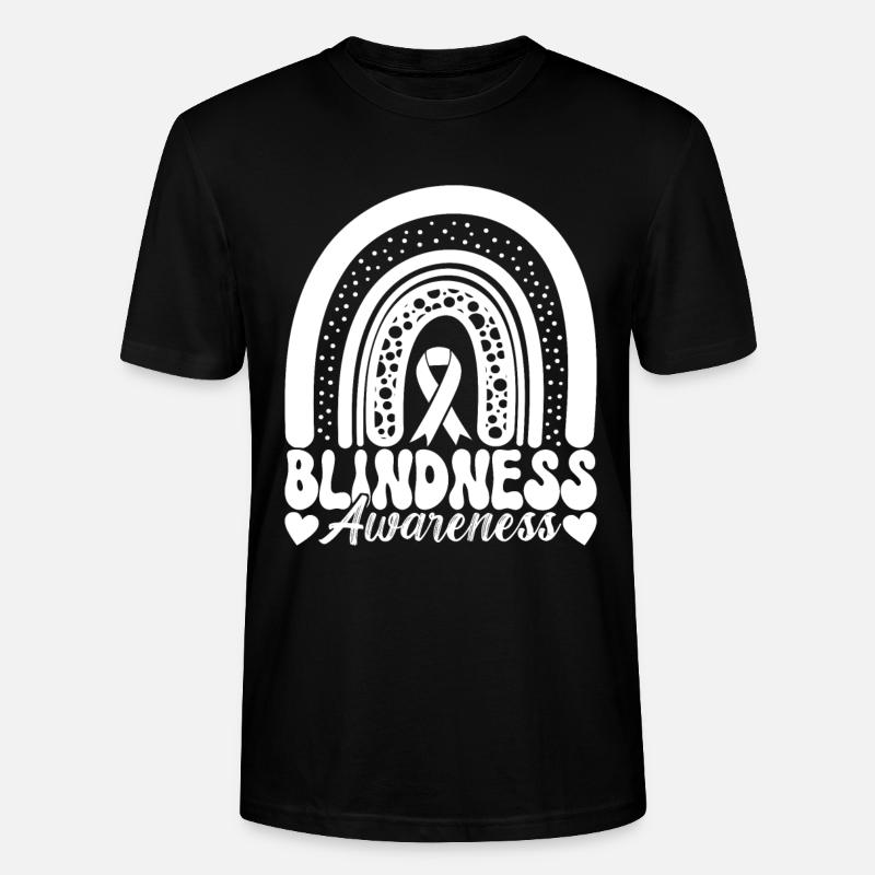 Blind Sehbehinderung - Stanley/Stella Unisex Bio-T-Shirt CRAFTER - Schwarz