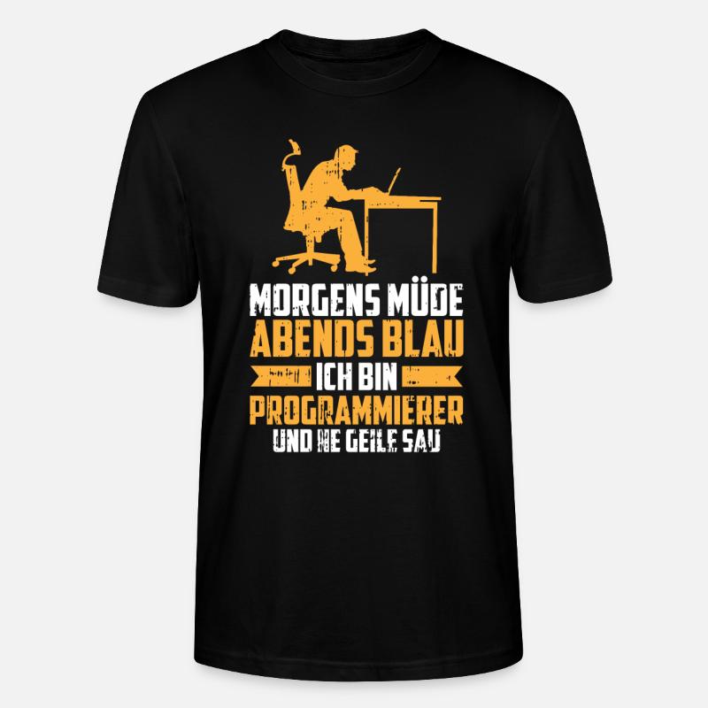 Entwickler Coder Programmierer - Stanley/Stella Unisex Bio-T-Shirt CRAFTER - Schwarz