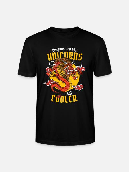 Dragon Mystical Dragon Fantasy - Stanley/Stella CRAFTER Unisex Organic T-Shirt - black