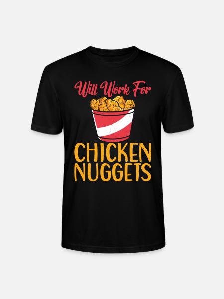 Chicken Nugget Geschenke - Stanley/Stella Unisex Bio-T-Shirt CRAFTER - Schwarz
