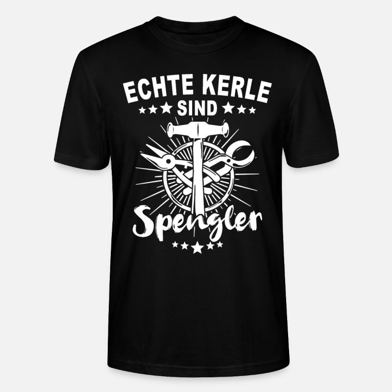 Spengler Beruf Karosseriespengler Sprüche - Stanley/Stella Unisex Bio-T-Shirt CRAFTER - Schwarz