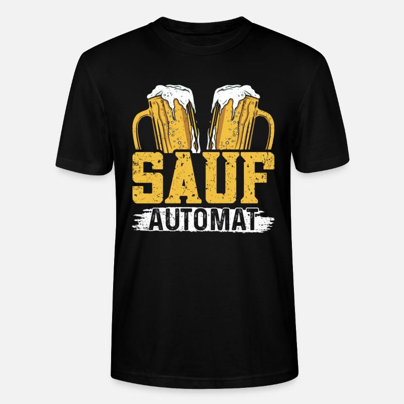 Drinking - Sauf automat - Stanley/Stella Unisex Bio-T-Shirt CRAFTER - Schwarz