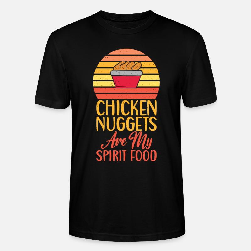 Chicken Nugget Geschenke - Stanley/Stella Unisex Bio-T-Shirt CRAFTER - Schwarz