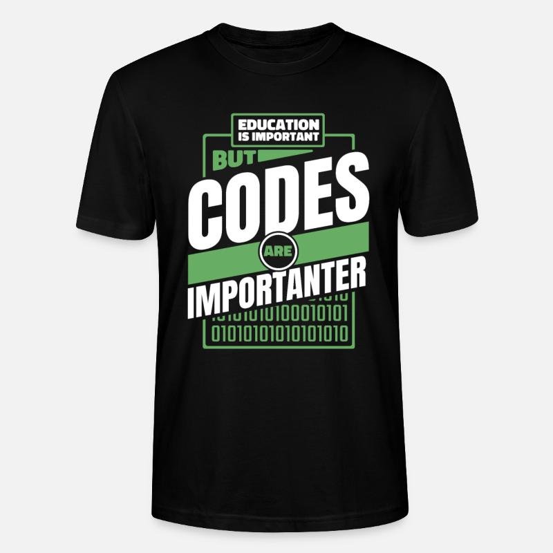 Entwickler Coder Programmierer Lustig - Stanley/Stella Unisex Bio-T-Shirt CRAFTER - Schwarz