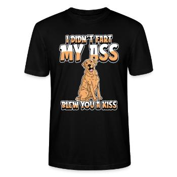 Labrador Humor - Stanley Stella CRAFTER unisex økologisk-T-shirt - sort - Foran - Alina (178cm) & Michal (187cm)