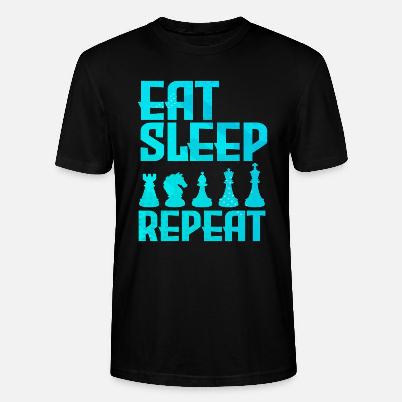 Schach - Stanley/Stella Unisex Bio-T-Shirt CRAFTER - Schwarz