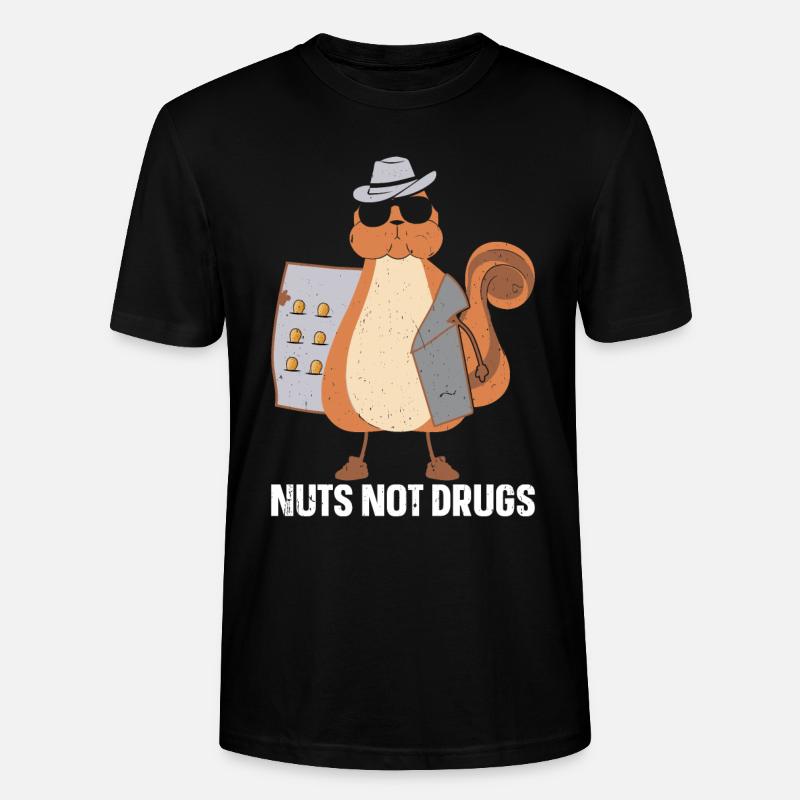 Squirrel Shadow - Stanley/Stella Unisex Bio-T-Shirt CRAFTER - Schwarz