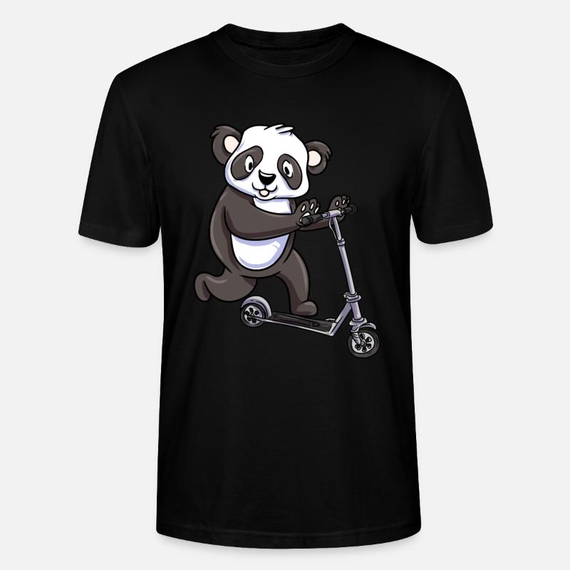 Scooter Roller Tretroller Geschenk - Stanley/Stella Unisex Bio-T-Shirt CRAFTER - Schwarz