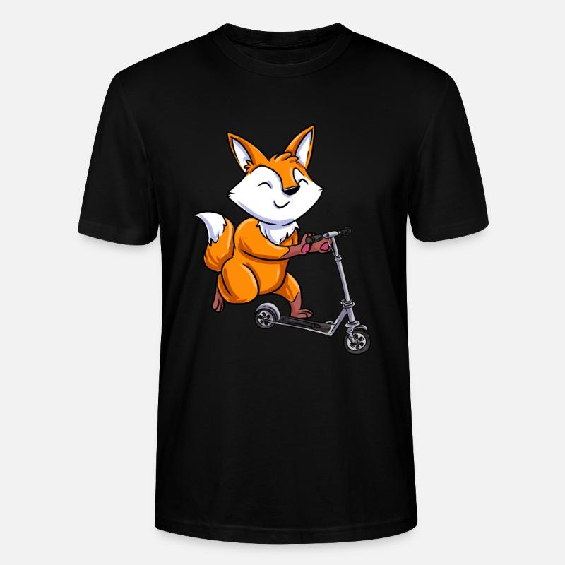 Scooter Roller Tretroller Geschenk - Stanley/Stella Unisex Bio-T-Shirt CRAFTER - Schwarz