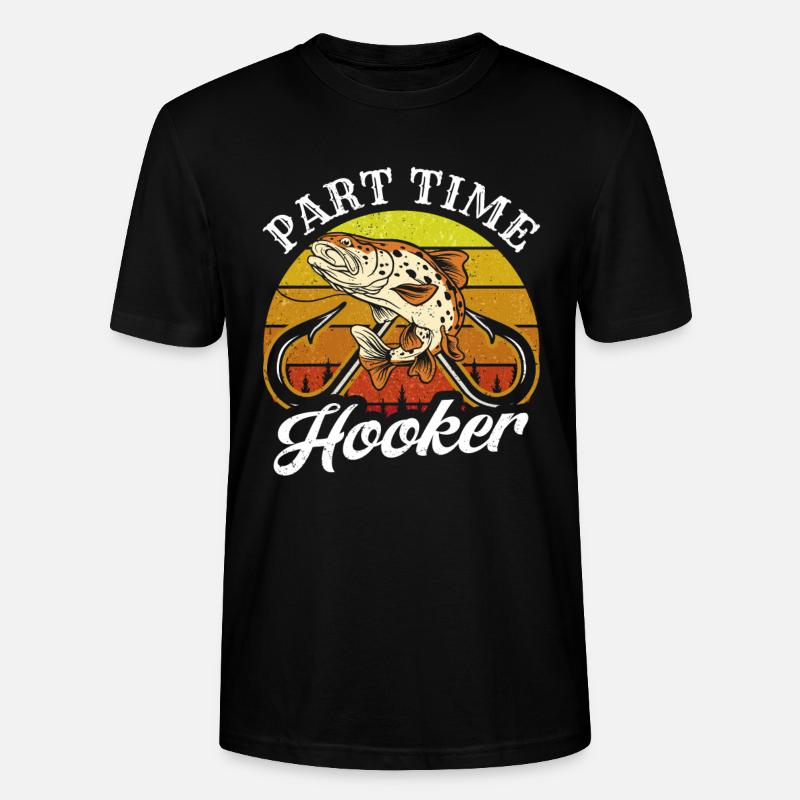 Pêcheur à temps partiel - T-shirt bio CRAFTER Stanley Stella Unisexe - noir