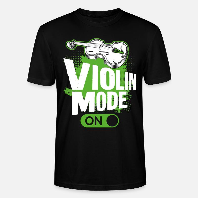 Violin Violinist Violin Mode On - Stanley/Stella Unisex Bio-T-Shirt CRAFTER - Schwarz