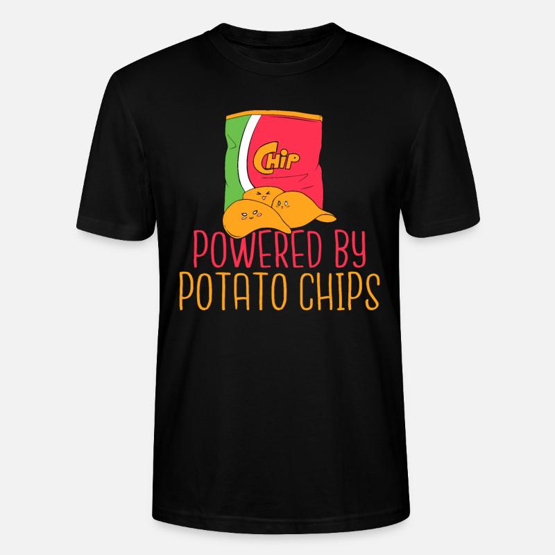 Kartoffelchips Geschenk - Stanley/Stella Unisex Bio-T-Shirt CRAFTER - Schwarz