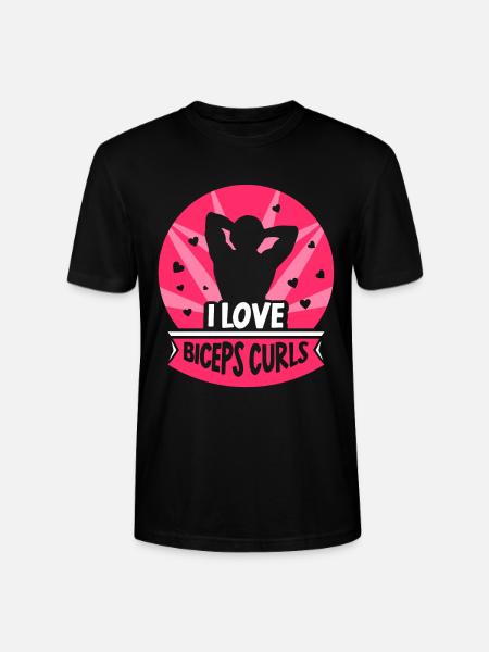 Ik hou van biceps krullen spieren biceps spreuken spreuken - Stanley/Stella Uniseks bio-T-shirt CRAFTER - zwart