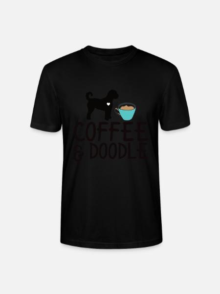 Golden Doodle Dog Lovers - Stanley/Stella CRAFTER Unisex Organic T-Shirt - black