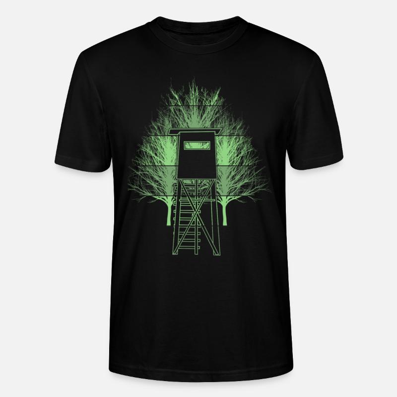 Jägerin Jagd Hochsitz Jäger - Stanley/Stella Unisex Bio-T-Shirt CRAFTER - Schwarz
