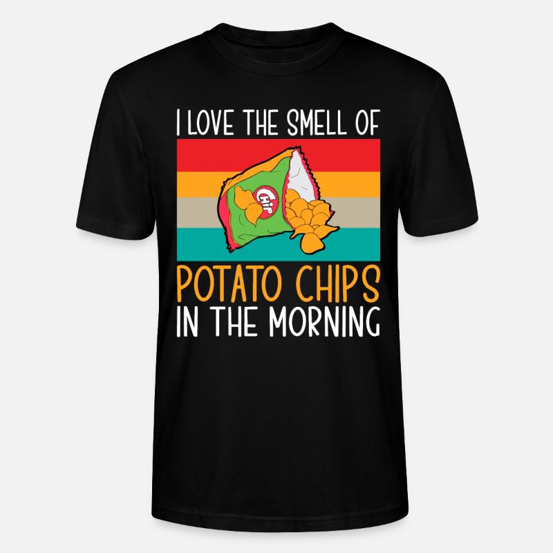 Cadeau de croustilles - T-shirt bio CRAFTER Stanley Stella Unisexe - noir