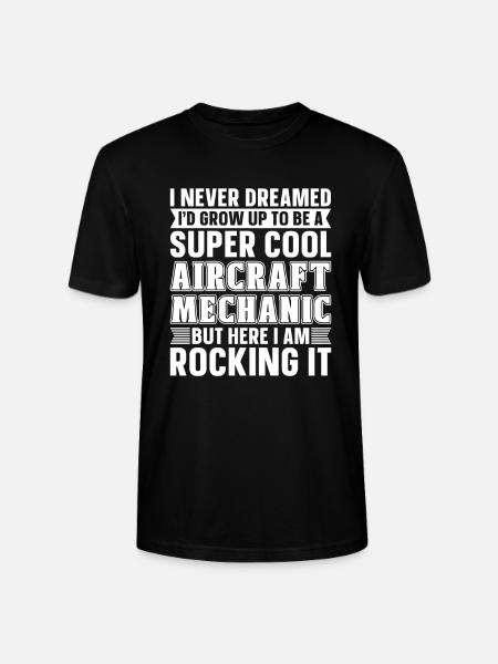 Flugzeug Mechaniker Lustig - Stanley/Stella Unisex Bio-T-Shirt CRAFTER - Schwarz
