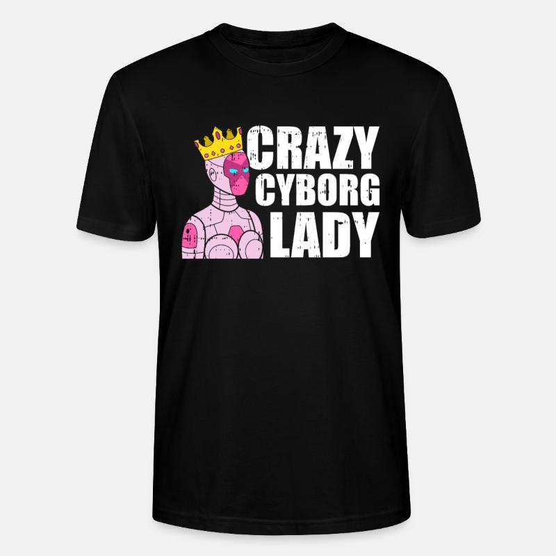 Robotique Ai Robot Cyborg - T-shirt bio CRAFTER Stanley Stella Unisexe - noir