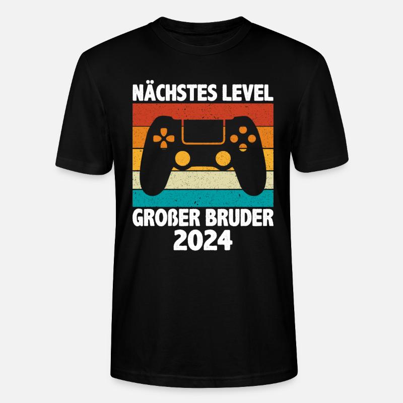 Nächste Level Großer Bruder 2024 - Stanley/Stella Unisex Bio-T-Shirt CRAFTER - Schwarz