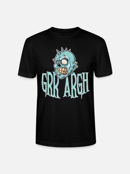 Grr Argh Zombie Punk - Stanley/Stella CRAFTER Unisex Organic T-Shirt - black