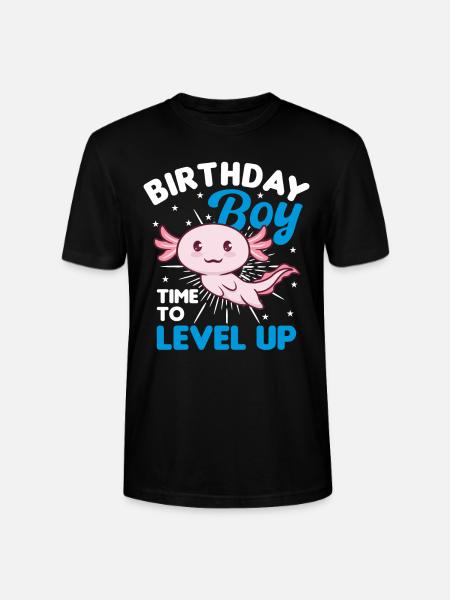 I Axolotl-birthday child time to - Stanley/Stella CRAFTER Unisex Organic T-Shirt - black
