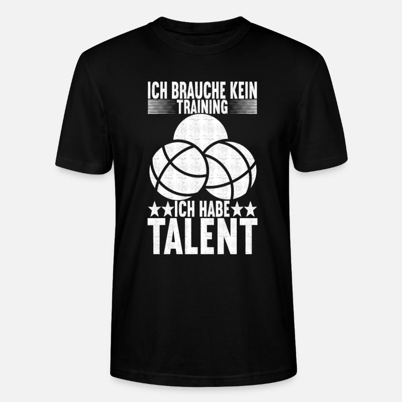 Boule Boulespieler - Stanley/Stella Unisex Bio-T-Shirt CRAFTER - Schwarz